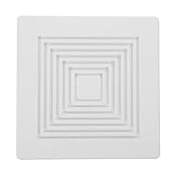 Processus de remplacement pratique : la grille carrée pour ventilateur d’extraction est universellement compatible pour une installation et un remplacement rapides, répondant à divers besoins tels que grille pour ventilateur de plafond de salle de bain ou grille d’extraction, grille blanche pour ventilateur de plafond, grille pour ventilateur de plafond