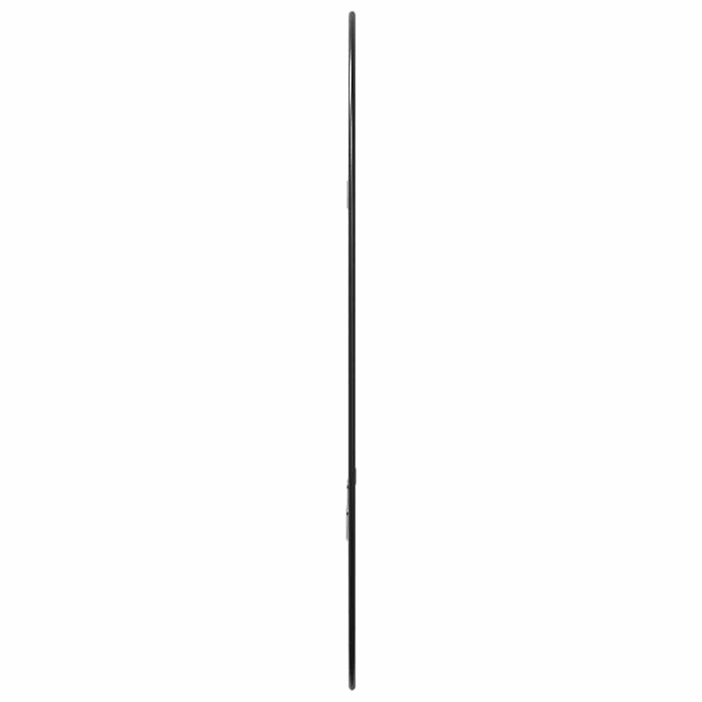 Wandspiegel Schwarz 50x35 cm Glas PVC Rahmen, Kosmetikspiegel für Badezimmer Schlafzimmer Flur, Deko Spiegel zum Schminken Rasur und Make-up, Wandmontage für Wohn- und Ankleidezimmer