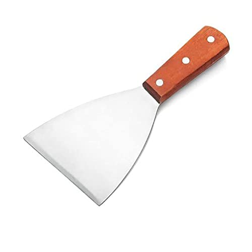 Image of passpass Wooden Handle Stainless Steel Pastry Scraper and Cutter for Kitchen and Baking Pack of 2