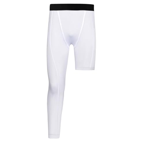 Youths Boys Compression Pants One Leg Leggings Tights with Side Pockets Athletic Base Layer Under Shorts Sports Gear2