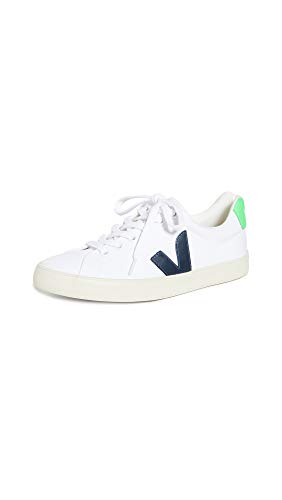 Veja Women's Esplar Sneakers, White/Nautico/Absinthe, 5 Medium US