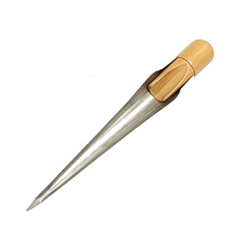 TuoP - Pico de unión de cuerda marina con mango de madera, acero inoxidable 304, estilo sueco para cable de línea de diámetro: 1/2 a 1 pulgada, mediano M Cover