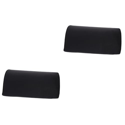 TOPBATHY 2 Piezas Almohada semicircular Almohada para Las Almohadas para Las para Dormir Almohada ergonómica Ergonomic Pillow Cama Cintura Almohada Lumbar Black
