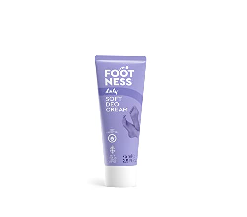 FOOTNESS Soft Deo Cream 3 en 1 para unos pies suaves, hidratados y desodorizados. (75ml)