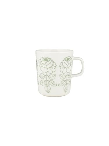 [マリメッコ] Vihkiruusu マグカップ 250ml レディース 52_1_52263475724 F ホワイト×セージ