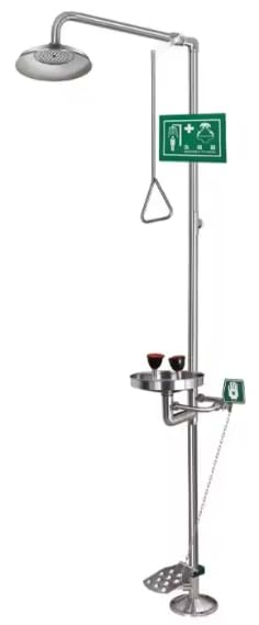 Escort IRIS SS-304 Emergency Shower with Eye Face Wash Station with Free Eye Wash Sign Stainless Foot Free Operation Steel Model - 7017 (B0BPYNRXRC) Amazon Price History, Amazon Price Tracker