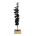 Deco 79 Metal Leaf Decorative Sculpture Home Decor Statue with Wood Base, Accent Figurine 9