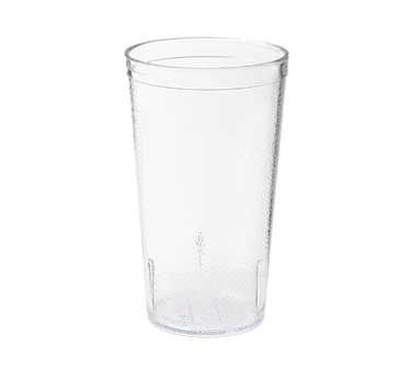 G.E.T. Unbreakable Stackable Restaurant Plastic Tumbler/Cup (Set of 12) 12 Ounce Clear | For Restaurants and Home, Dishwasher Safe, BPA Free