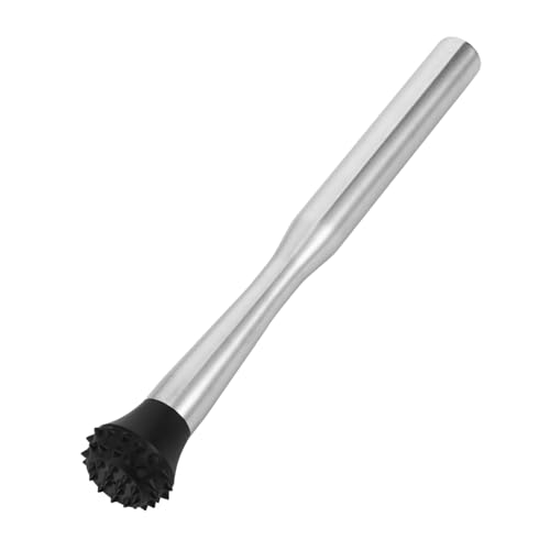 NAMOARLY Swizzle Stick Crushed Popsicles Lemon Muddler Fruit Blender Ice Crushed Bar Muddler Tool DIY Muddler Peppermint Stirrers Professional Blender Stainless Steel Silver re-usable