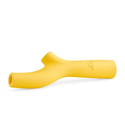 Beco Dog Toy - Natural Rubber Super Stick, Fetch Chew Toy for Dogs - Yellow