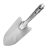 LOORGVEL Edelstahl Mini Handschaufel für Bodenproben Leichte Gartenschaufel mit Glatter Oberfläche Robustes Gartengerät für Präzises Bodenentnehmen für Garten Landwirtschaft Umweltforschung