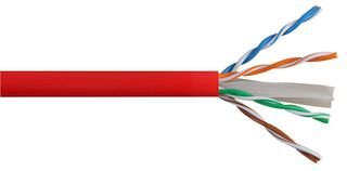 Cavo, Categoria 6 ROSSO 305M, cavo di rete/filo Qty X 1