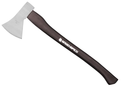 SÄGENSPEZI Motorsägenaxt 60cm Forstbeil Asterbeil Astbeil Axt 1000g mit Hickory Holzgriff Stiel