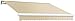 Awntech 24-Feet Maui-LX Left Motor with Remote Retractable Acrylic Awning, 120-Inch Projection, Yellow/Gray