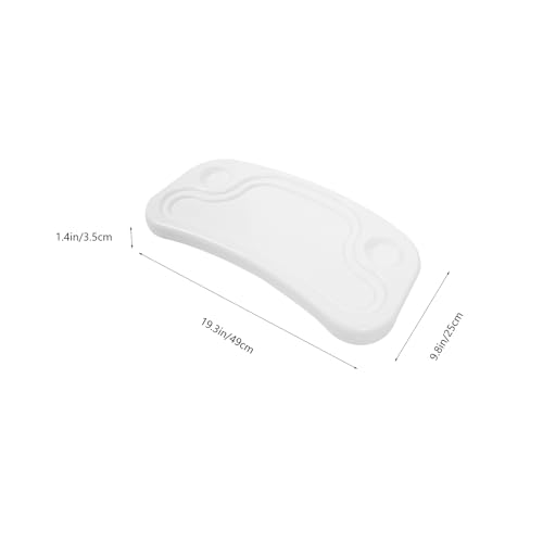 Image of Universal High Chair Tray Replacement for Baby and Toddler Feeding - Plastic Dining Plate Accessory 19.3 X 9.8 X 1.4 Inches Fits Wooden and Baby High Chairs