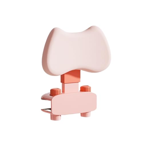 【Vlfn】子供用姿勢矯正器 小学生防猫背近視 読書書字一体卓上スタンド 高さ調節可能 人体工学 多機能学習補助ツール (ピンク,挟み込み式デスク)