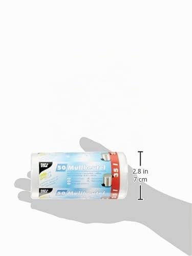 Papstar 12460 Müllbeutel, HDPE 35 L, 69 x 55 cm, 200 Stück, transparent – Ansicht 4