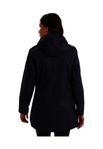 Killtec Damen Parka Funktionsparka mit abzippbarer Kapuze für Hundebesitzer Ostfold WMN PRK B wasserdicht, Winddicht, atmungsaktiv 00814-dunkelnavy 42