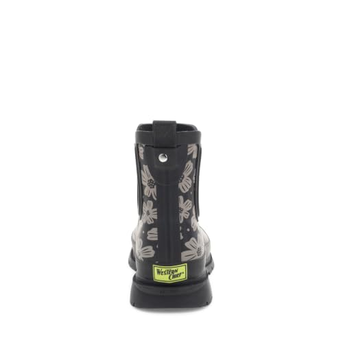 Image of Western Chief Women's Waterproof Pull-On Chelsea Rain Boot with Fun Prints | Ladies slip-on ankle boots with rubber sole, cushioned EVA insole, built for wet days and styled for any occasion