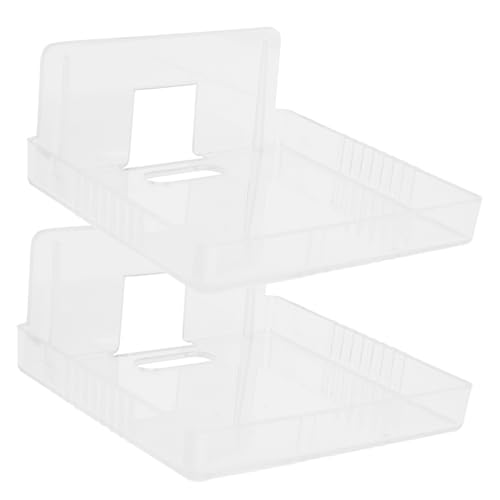 KALLORY Pack Security Camera Mount No Drill Monitor Bracket Wall Shelf for Router Easy Install Corner Shelf