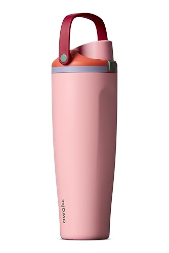 Image of Owala FreeSip Sway Insulated Stainless Steel Water Bottle with Two-Way Spout, Built-In Straw and Bucket Handle, Made for Travel, School, and Sports, 40oz, BPA Free, Leak Proof, Sugar High