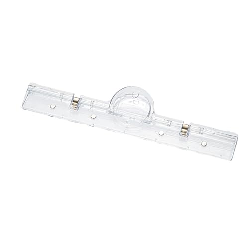 RGYBAO Clear Acrylics Magnetic Clip Long Paper Clamp Magnetic File Clip Strong Magnet Document Holder Clip for Office School