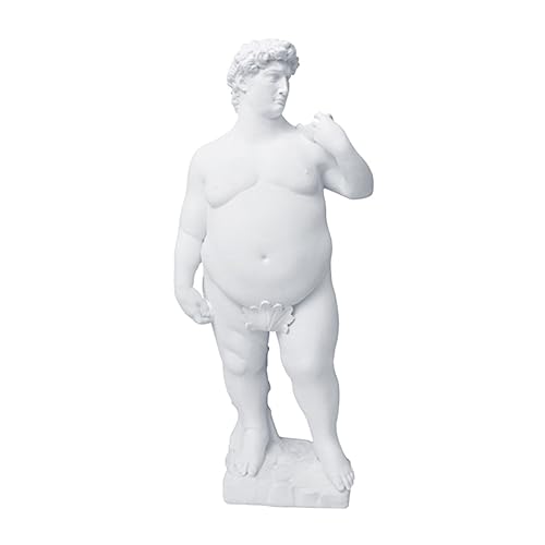Estatua David Resina Beige Decoración Hogar 25x11x7 cm