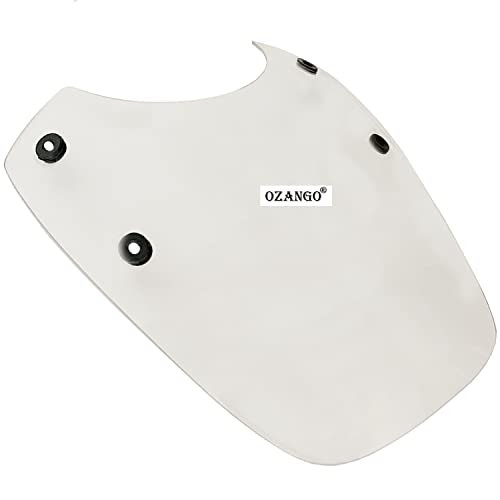 Image of Bike Plastic Windscreen Visor Front Windshield Wind Deflectors (White) for Bajaj Avenger 220 DTS-i