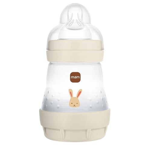 MAM Biberon Easy Start/Anticólico – 160 ml – Arena – Chupete de flujo 1