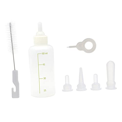 ROMISBABA 1Set Small Pet Nursing Bottles Reusable Feeding Kit for Kittens Puppies and Small Animals Lightweight Portable Safe Material for Hand Feeding