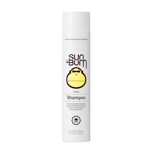 Sun Bum Curls Shampoo, Moisturizing for Wavy and Curly Hair - 10 oz - image 1