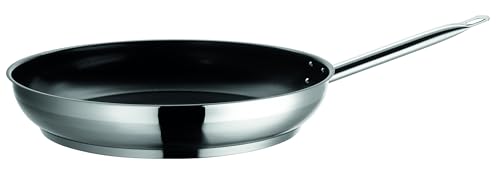 Mäser, Serie Professional, Bratpfanne 36 cm, Pfanne aus hochwertigem Edelstahl 18/10, antihaftbeschichtet, mit schwarzer ILAG-ULTIMATE-Beschichtung