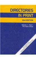 Directories in Print      33rd Edition