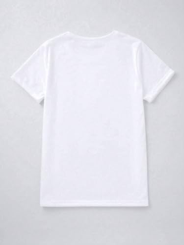 Women's Y2K Crop Top Slogan Print Tees Graphic Crew Neck T-Shirt Loose Fit Summer Tops3