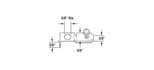 Soporte Pivotante para Puertas Abatibles CRL N6640 para Slimfold miniatura 4