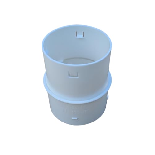 Doubleyou Geovlies & Baustoffe | Drainage | Reduziermuffe für Drainagerohre DN80 auf DN100 | Kompatibel mit allen gängigen Drainagerohren | Robuste Verbindungslösung für effektive Entwässerungssysteme