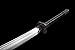 Chinese Sword,Kangxi dao,Broadsword(Forged high Carbon Steel Blade,Alloy Fittings,Black Scabbard)