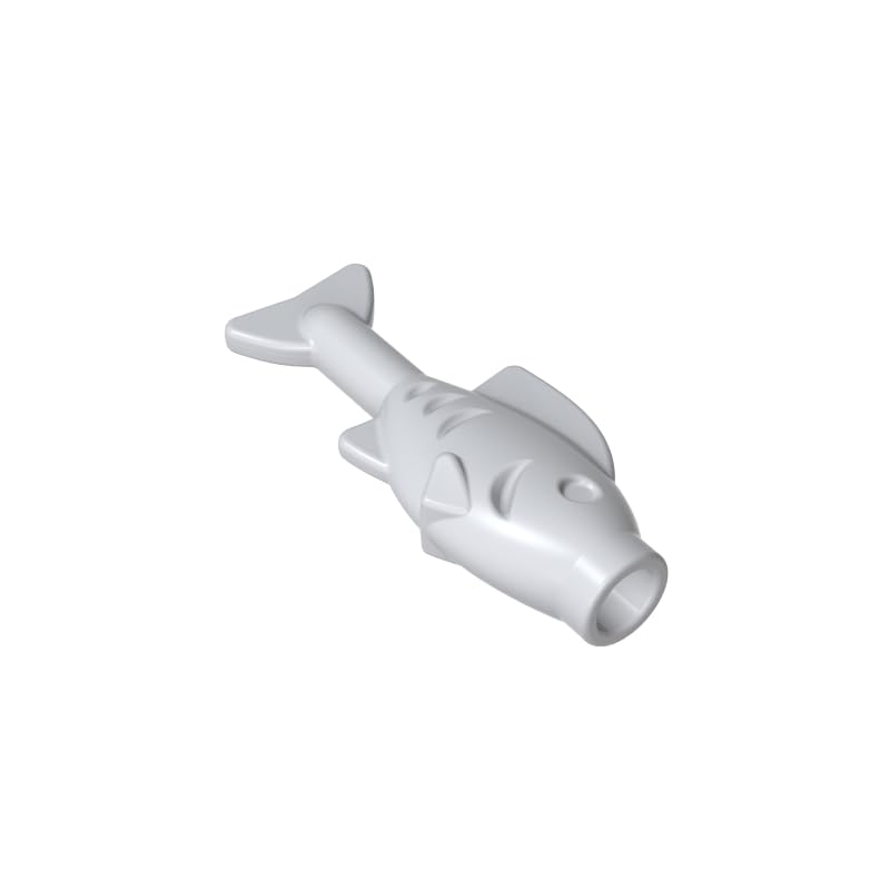 Gobricks Animals Small Fish 50PCS Compatible with Lego 64648 GDS-2120 Classic Bulk Toy MOC Color:gray white โ image 1