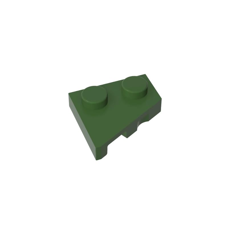 XYEIUGO 24307 Circular Plate Wedge Plate 2x2 Right, Tarmac, 50 PCS — image 1