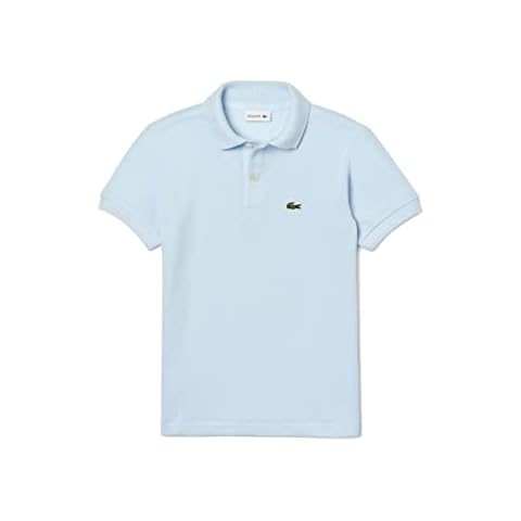 Lacoste Boys Blue Pique Logo Polo Shirt Cover