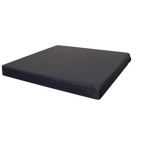 Memory Foam Cushion for Office Chair Pain Relief Cushion for Back Support Seat Pad for Office Desk, Gaming Chair, Wheelchair, Car Seat, Tailbone Pain 4cm (Navy Blue, 50 x 44 cm / 20" x 17")