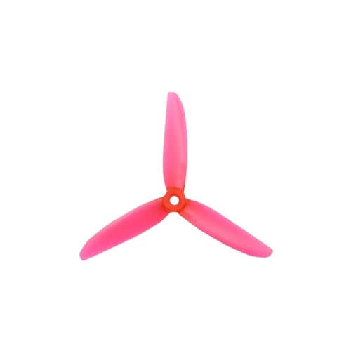 Hélices G5*4.3*3 naranjas de tres aspas translúcidas para ventilador 6