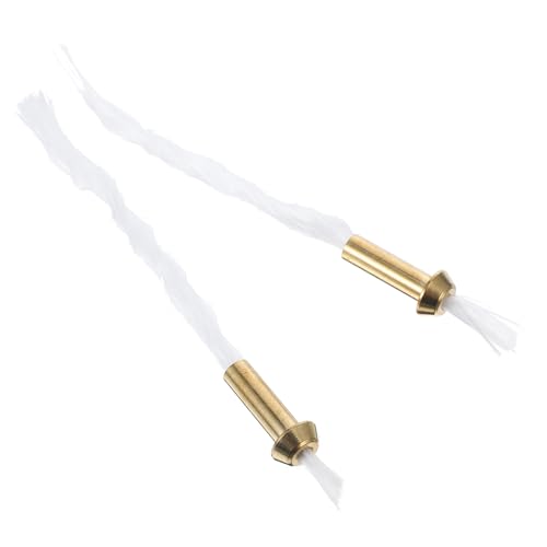 HOLIDYOYO 2Pcs Copper Tubing Wicks for Oil Lamps Easy Install Kerosene Lantern Replacement Stable Flame for Various Lamp for Candle Lamp Burners and Indoor Lighting
