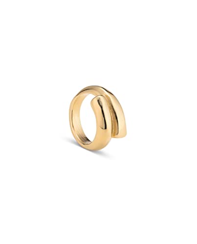 Bague plaquée or tubulaire Uno de 50 pour sublimer vos tenues chic