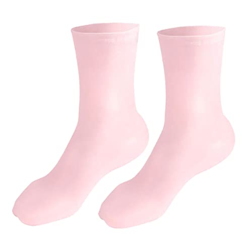 VALICLUD 1 Pair Long Moisturizing Socks for Foot Care Cracking Covers for Softening Dry Rough Skin Breathable Sebs Material for Home Use Present for Women Special Occasions
