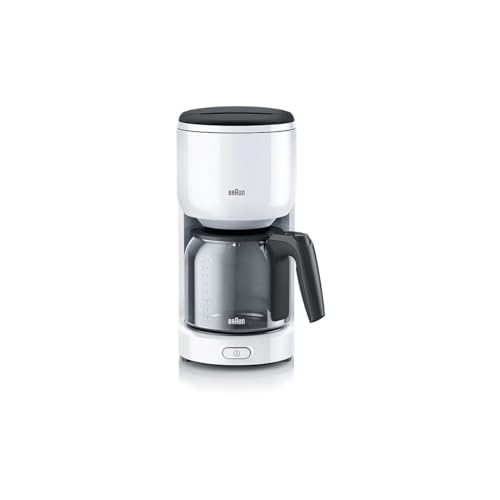 Braun PurEase Kaffeemaschine KF 3120 WH – Filterkaffeemaschine mit Glaskanne für 10 Tassen Kaffee, Kaffeezubereiter für einzigartiges Aroma, integrierter Wasserfilter, 1000 Watt, weiß – Bild 3
