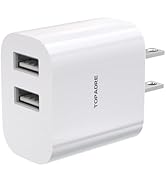 Amazon | TOPADRE USB 充電器 2ポート USB-A 5V/2.4A 12W Max USB 急速