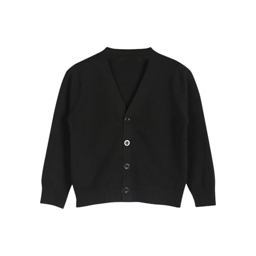 Kids Girls Knit Cardigan Sweaters Baby V Neck Long Sleeve Button Up Sweater Fall Winter Cute Trendy Warm Jackets