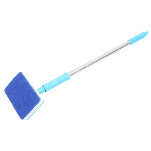 NOLITOY 2pcs Adjustable Aquarium Cleaning Brush Fish Tank Handle Brush Sturdy Stainless Steel No Deformation