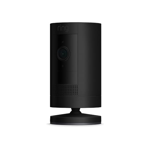 What is included in the 30-day free trial of the Ring Outdoor Camera Battery (Stick Up Cam)?